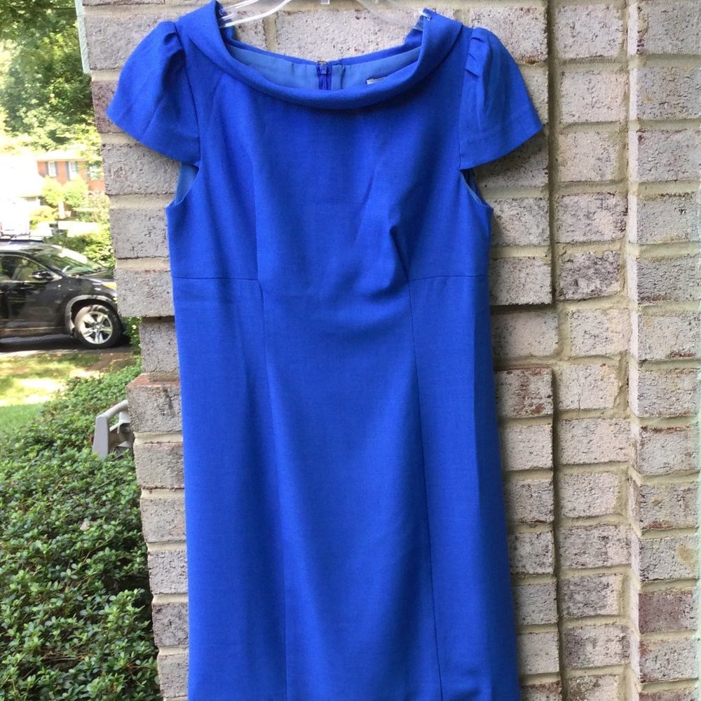 Elise High Stand Boat Collar Midi Dress